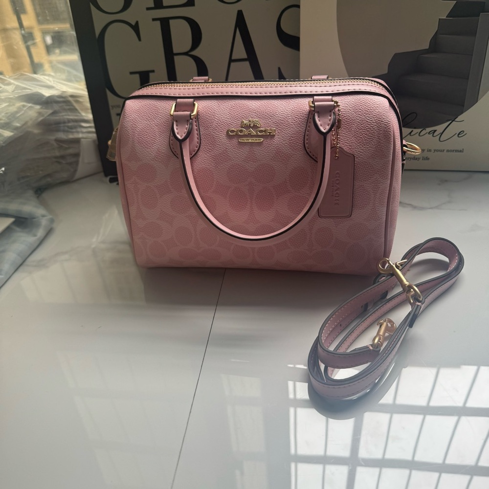 Coach Blush Pink Satchel - Picture 3 of 6